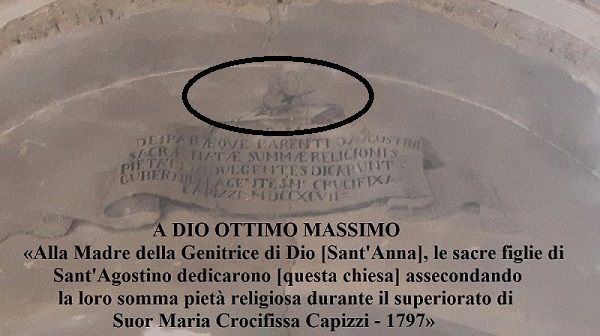 La lapide a Sant&#039;Anna