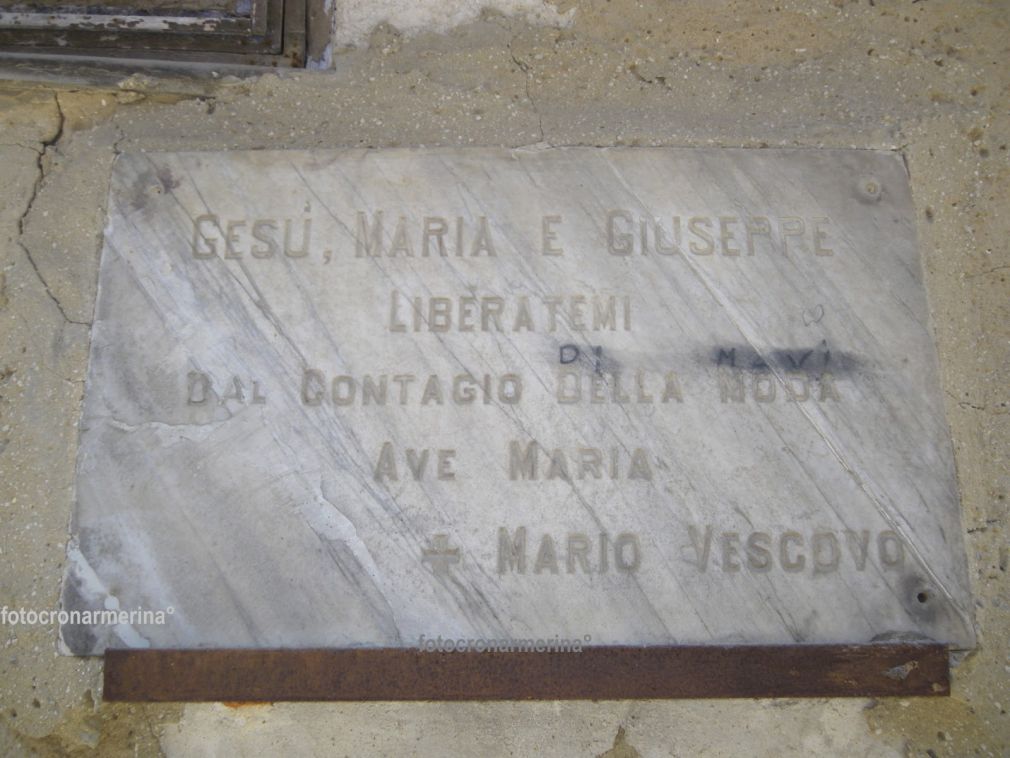 Lapide nascosta del vescovo Sturzo