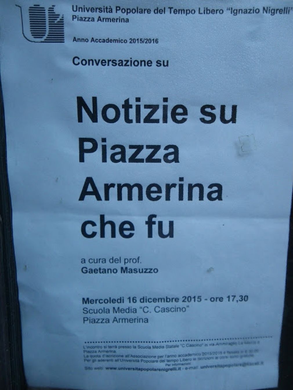 Com&#039;erano Piazza e i Piazzesi